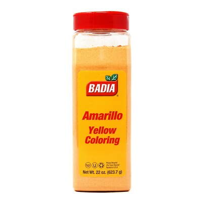 22 oz  Bottle Badia Yellow Coloring/Seasoning/Food/Powder/Amarillo/rice/sazon