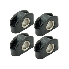 MARINE 4Pcs Boat Fairlead Black Nylon Bullseye 17mm Stainless Steel Access
