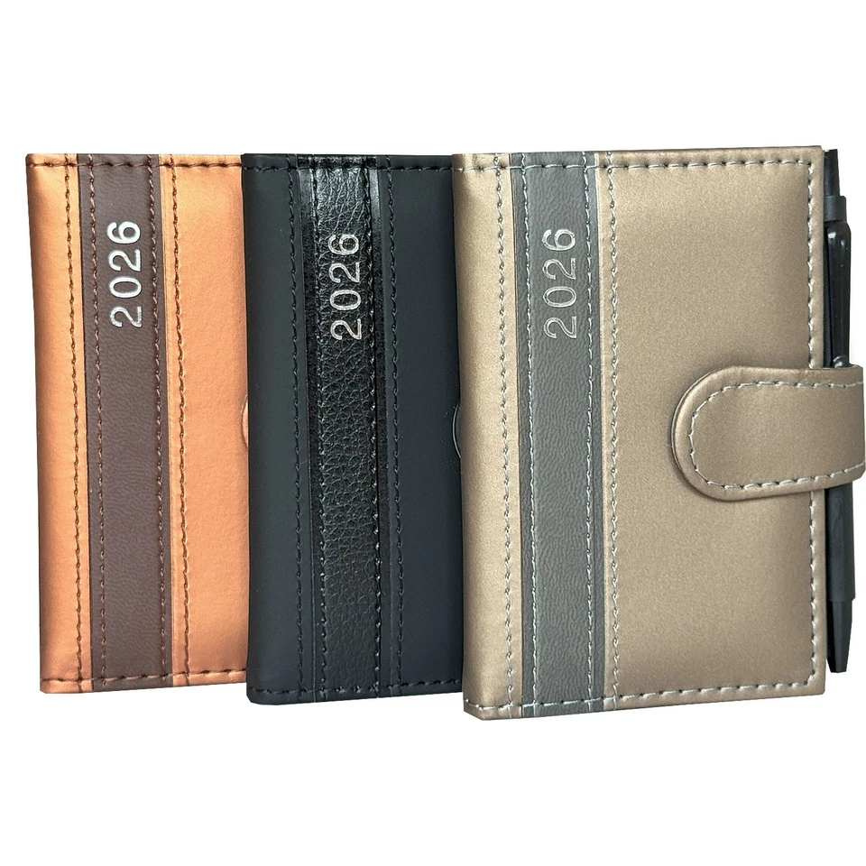 Taschenkalender 2026 mit Stift A7 Notiz Terminplaner Kalender Timer Buchkalender