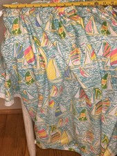 Lilly Pulitzer Custom Fabric Crib Skirt Fabric In  You Gotta Regatta  