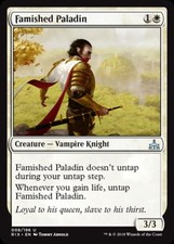 Famished Paladin -Foil Light Play MTG Rivals of Ixalan