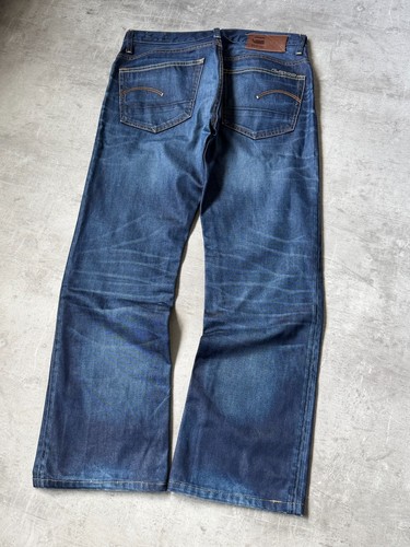 Vintage G-star Raw Selvedge Style Waxxed Straight Denim Jeans