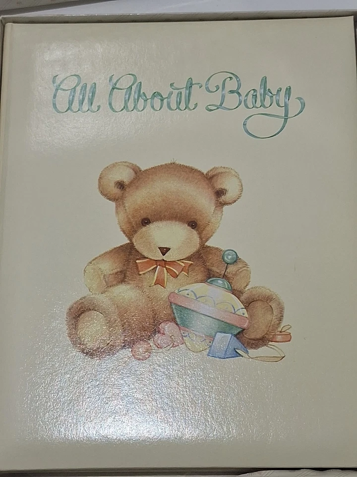Libro Hallmark Keepsake All About Baby años 80 con caja Foto 3 de 4
