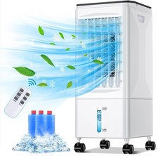 Mobile Air Conditioner 60W AC Unit Portable 3 Speed 1.2 Gallon Water Tank 60°/12