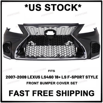 パーツ LS460 LS600 Front Bumper Color Code 077 Front Bumper Fits 07-09 Lexus LS460 LS600h Conversion to 2018+ LS