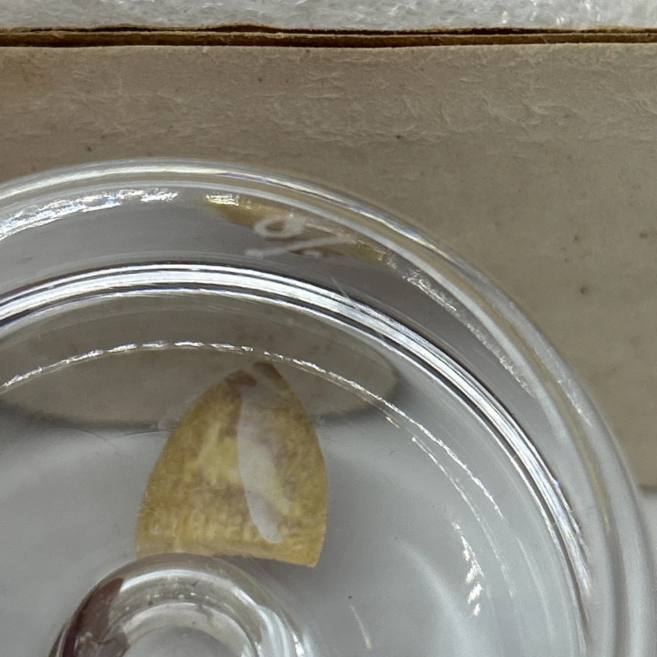 Candelabro Orrefors Cristal Par Puck Firmado Redondo En Caja Foto 3 de 4