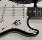 ADAM GONTIER SIGNED SKULL ELECTRIC GUITAR THREE DAYS GRACE JSA COA — photo 2