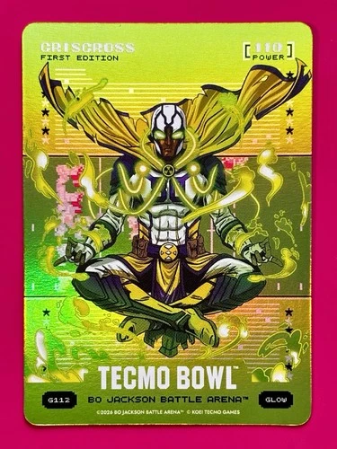 Bo Jackson Battle Arena Tecmo ‘Criscross’ Cris Carter Green Glow #G112 SP