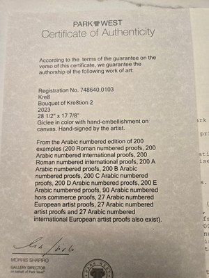 Kre8 “Bouquet Of Kre8tion 2” 2023, Giclee 103/200 New In Box | eBay