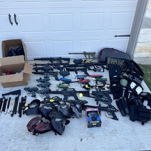 Huge Paintball Lot Markers JT Mask Accessories Tippmann Cronus Spyder UNTESTED