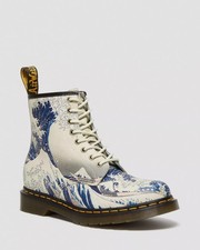 Dr. Martens 1460 The Met The Great Wave LIMITED EDITION Leather Boots W.Size  8