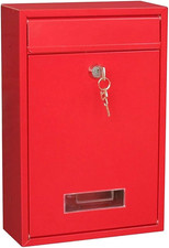 10006AR - Cassetta Postale Modello ''MAIL'' Di Colore Rosso. Dimensioni: 320X215