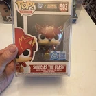 Funko Pop! Heroes Sonic as The Flash Vinyl Figure #593 With Protector