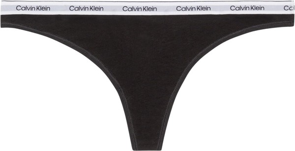 Damen String Schwarz Xs Calvin Klein Logobund UnterwäSche Slips-image