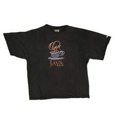 Vintage 90s JavaScript Sun Microsystems T Shirt Mens XL Faded Black Tech Y2K