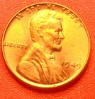 1949-P Lincoln Wheat Cent Penny GEM RED BU From an Original Bank Roll