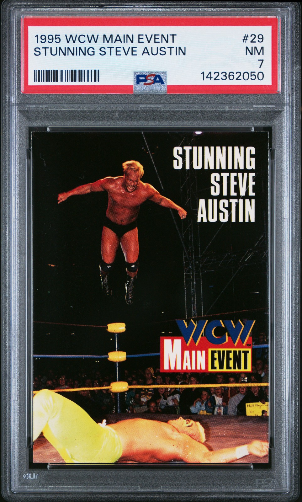 1995 Cardz Wcw Main Event #29 Stone Cold Steve Austin PSA 7 Rookie