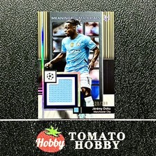 JEREMY DOKU /399 SILVER TOPPS MUSEUM UEFA 2024-25 MEANINGFUL MATERIAL MCI