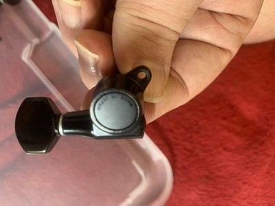 6 x Vintage Made In Japan Guitar Tuner - 80ies - Black