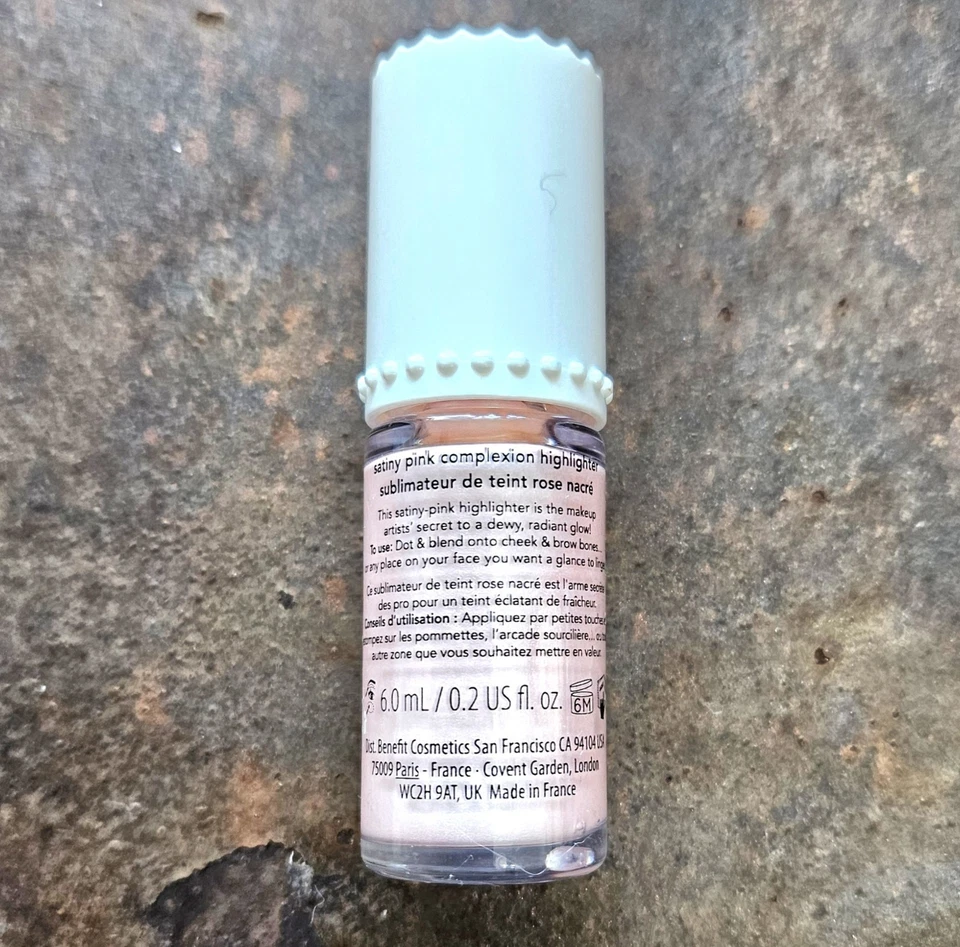 Iluminador de tez líquida rosa satinado Benefit HIGH BEAM .2 fl oz ¡NUEVO SIN CAJA! Foto 2 de 2