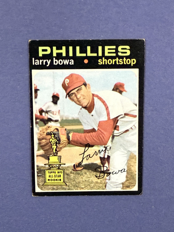 1971 Topps   Larry Bowa   All Star Rookie Cup   Card #233   Phillies   Cubs