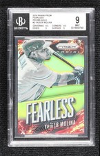 2014 Panini Prizm Fearless Gold Prizm 9/10 Yadier Molina #3 BGS 9 MINT b4d