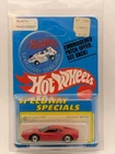 Vintage Hot Wheels Patch Card 1977 Red Race Bait 308 Ferrari GTB Metal Base HK