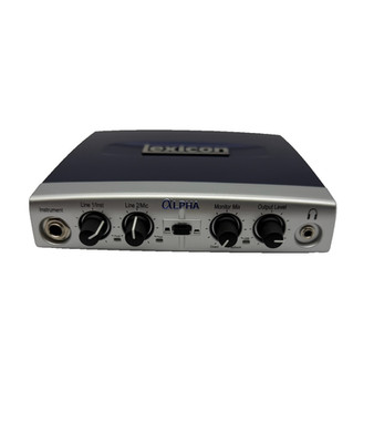 Lexicon Alpha V Desktop Digital Recording Audio Interface LEXALPHAV