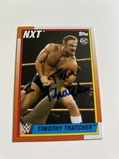 Timothy Thatcher WWE Signed 2021 Topps Heritage Card # 94