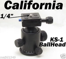 Metal KS-1 Ball Head Quick release Plate for Monopod Tripod Benro/Manfrotto KS1 