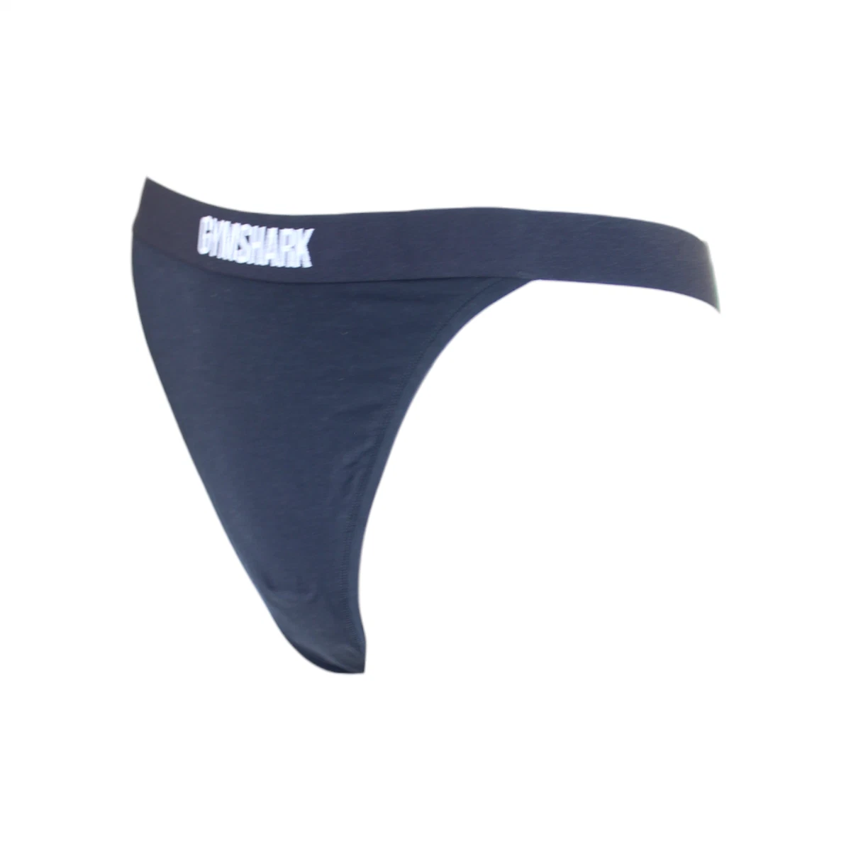 Gymshark Cotton High Leg Thong - Black