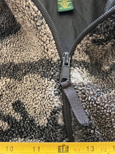 CABELA'S Large BERBER FLEECE WINDSHEAR HUNTING JACKET, OUTFITTER BROWN CAMO - Picture 6 of 9
