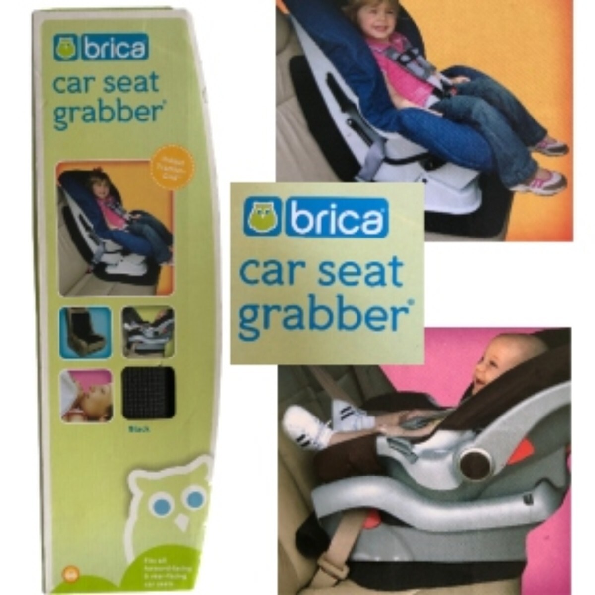 NEW BRICA Car Seat Grabber Cover NIP Forward & Rear Facing Car Seats Black