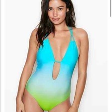 VICTORIA'S SECRET V-Plunge One-piece Swimsuit XSMALL- NEW