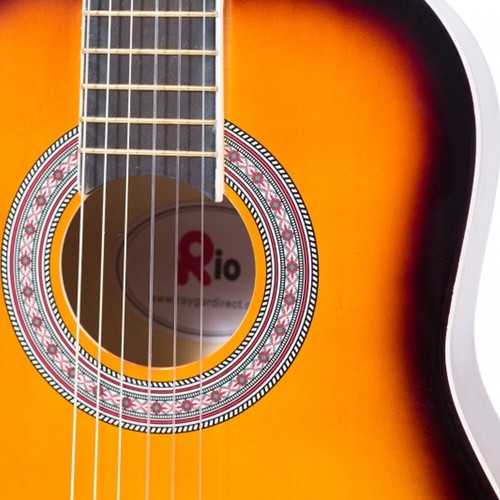 Paquete de guitarra acústica Rio 41"" o 39"" para principiantes estudiantes adultos 4/4 paquete inicial - Imagen 56 de 82