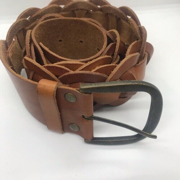 Vintage Hollister leather belt Sz M - image 3