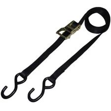 Ancra Ratchet Tie Down Strap  1 Inch x 16 Feet, Black
