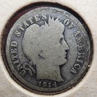 1914-P Silver Barber Dime INSURED Fast Delivery and Turn Around Time