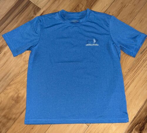 VINEYARD VINES BOYS BLUE BASEBALL PERFORMANCE TEE SIZE 7 EXCELLENT COND LD