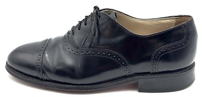 Bostonian Impression Oxfords Dress Shoes Mens Size 9 EEE Black Leather Cap Toe