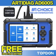 2025 TOPDON AD600S OBD2 Car Scanner Engine ABS SRS AT SAS EPB Diagnostic Tool