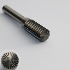 HM Fr&auml;sstift &Oslash; 10 mm Stirnverzahnung Zylinderform Kantenbrecher Entgrater *221K*