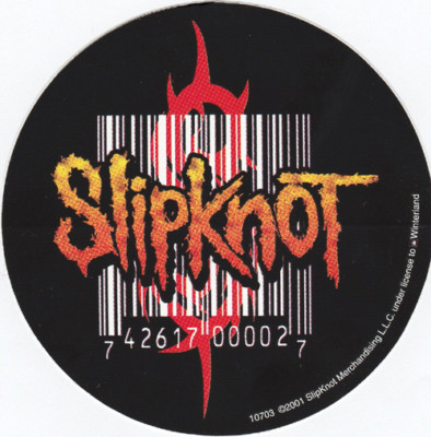 Slipknot - Barcode Logo Sticker - 4.5