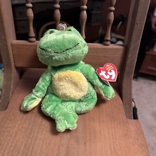 TY Beanie Baby - CHARM the Frog - Stuffed Animal Toy.#31