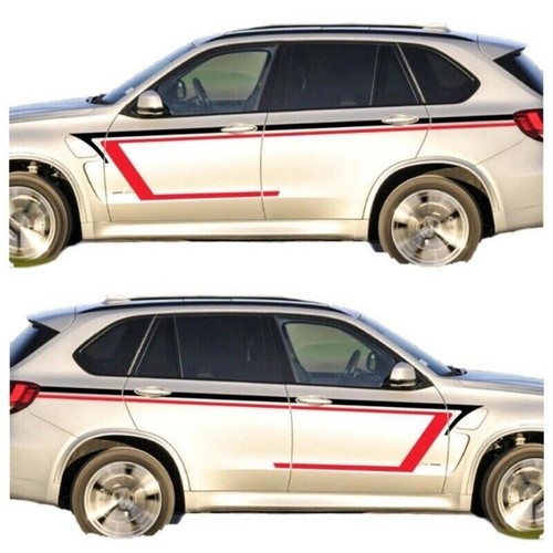 FOR BMW F15 F85 X5 E53 E70 Car Graphics Vinyl Decal Stripes Door Side Stickers - Foto 16 di 27