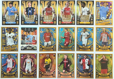 Topps Match Attax Champions League 2023/24 - LIMITED EDITIONS & 100 CLUB - MINT