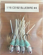 Hand Tied Hackle Tail Crappie Jigs Made in The USA 1/16th Ounce #4 or 6 Hook New