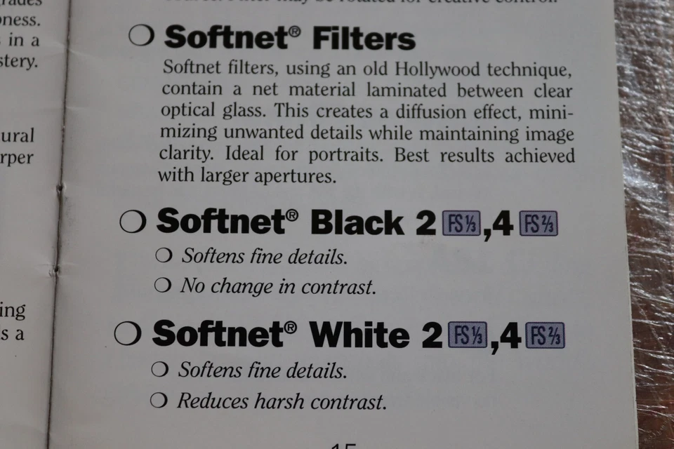NEW Vtg Tiffen Series 8 VIII SOFTNET RED 4 FILTER USA Soft Net R4 WARM Diffusion - Image 4 of 4
