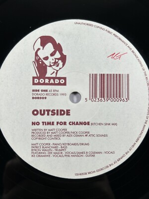 Outside   No Time For Change / 12'' Vinyl / Electronic: Acid Jaz / 1993 / UK / VG