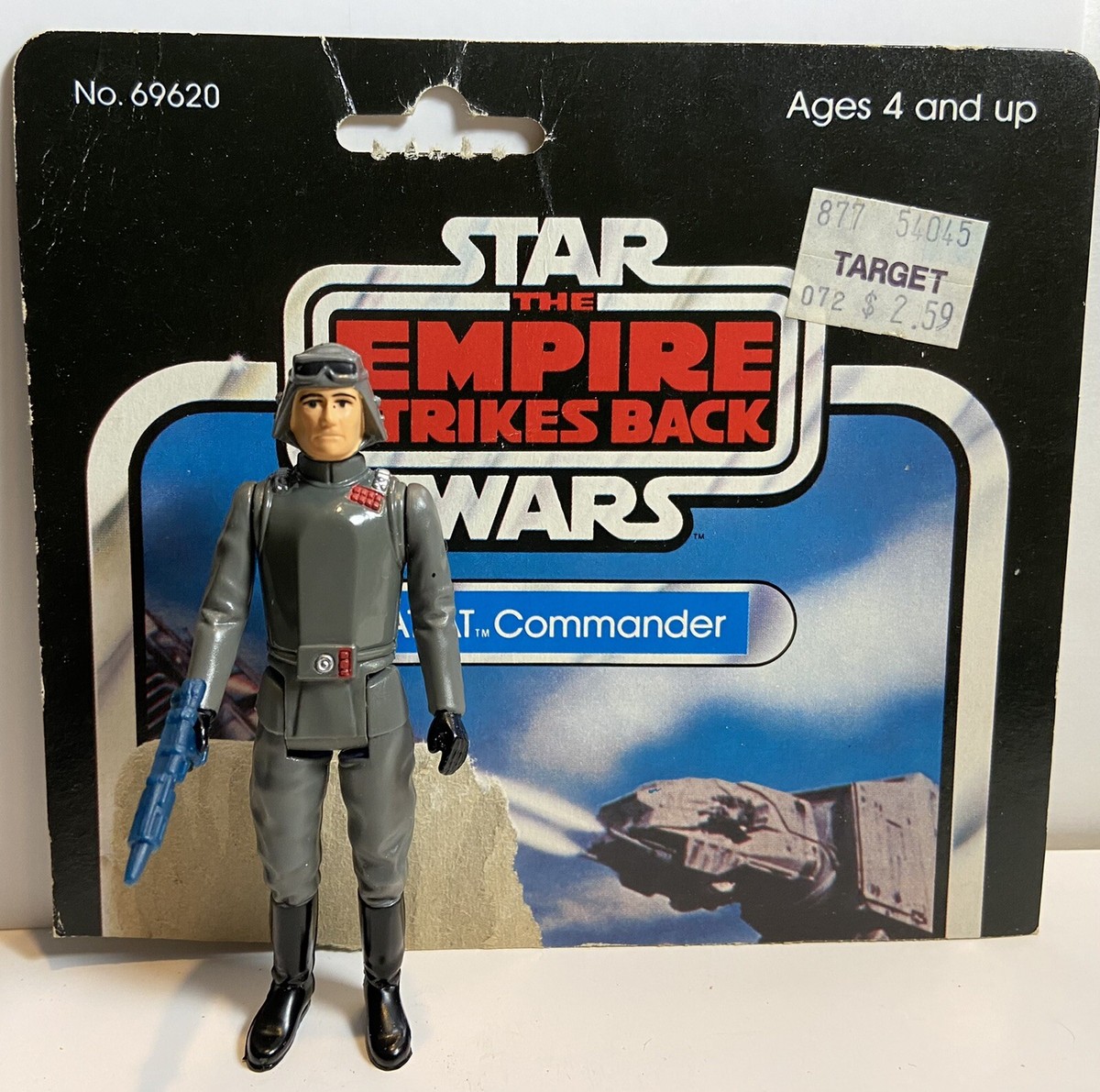 Star Wars Vintage AT-AT Commander 1980 W/ Cardback Kenner Action Figure NM